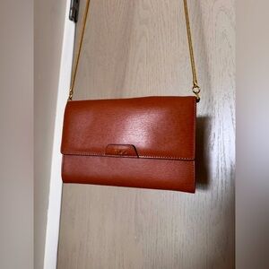Ralph by Ralph Lauren brown leather gold chain bag